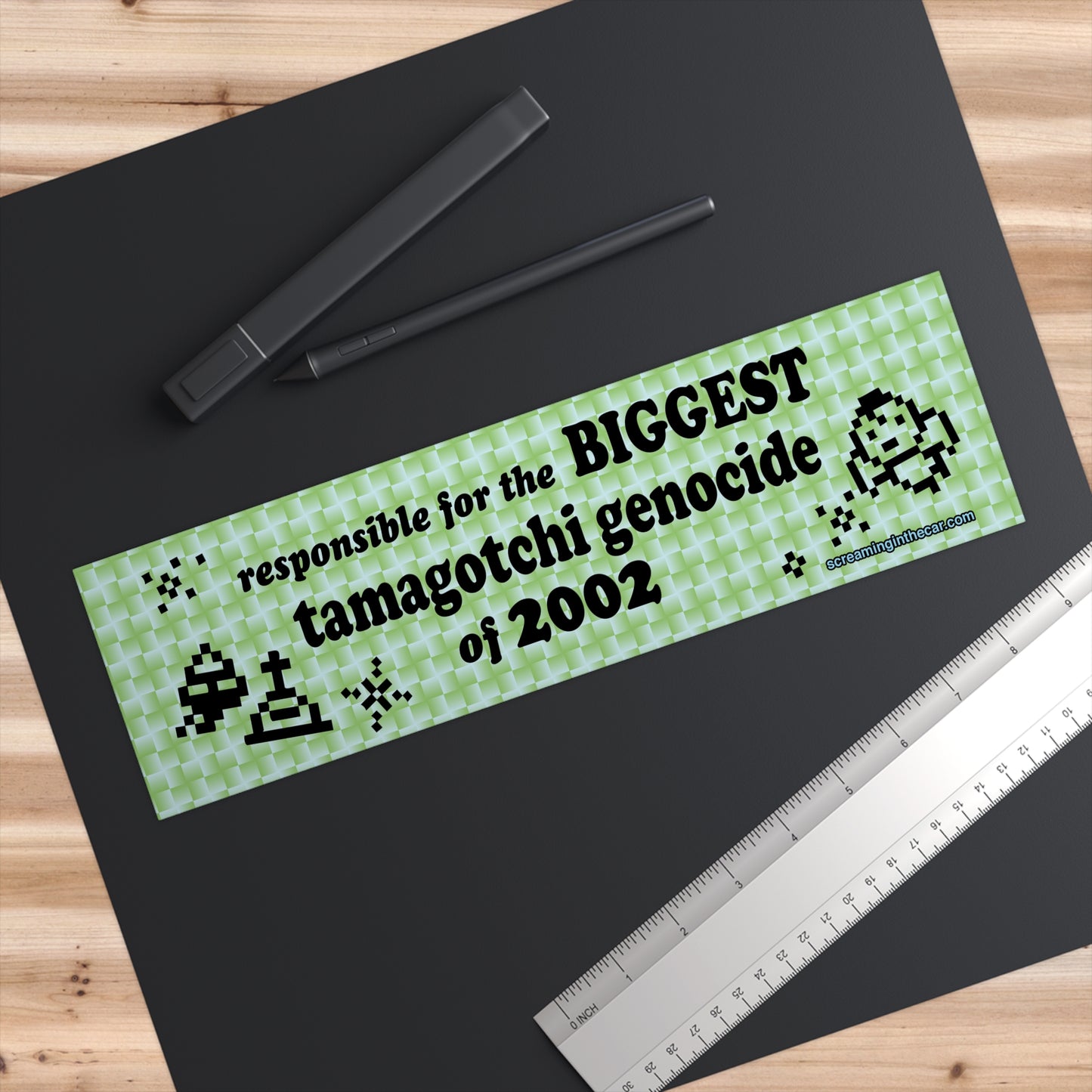 Tamagotchi Genocide Bumper Sticker