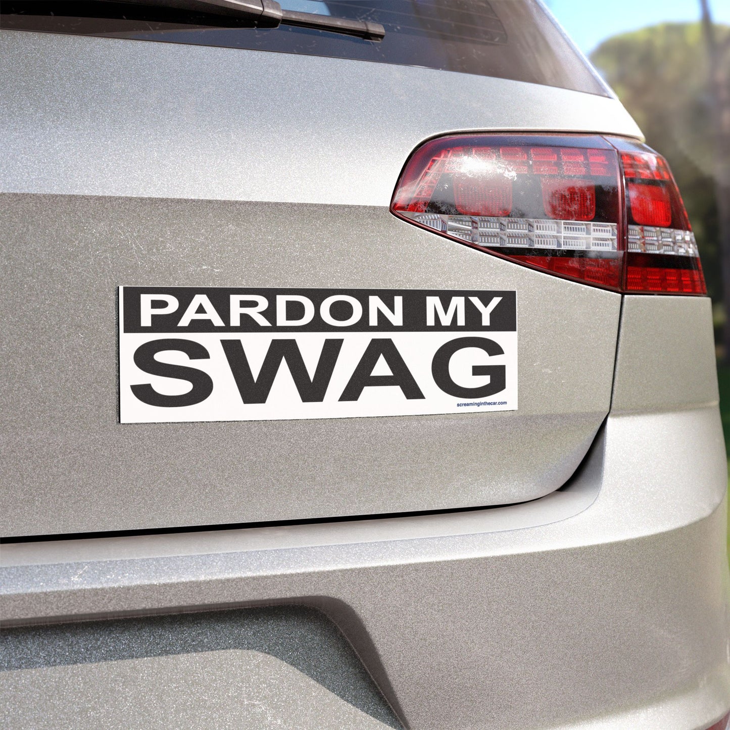 pardon my swag bumper magnet