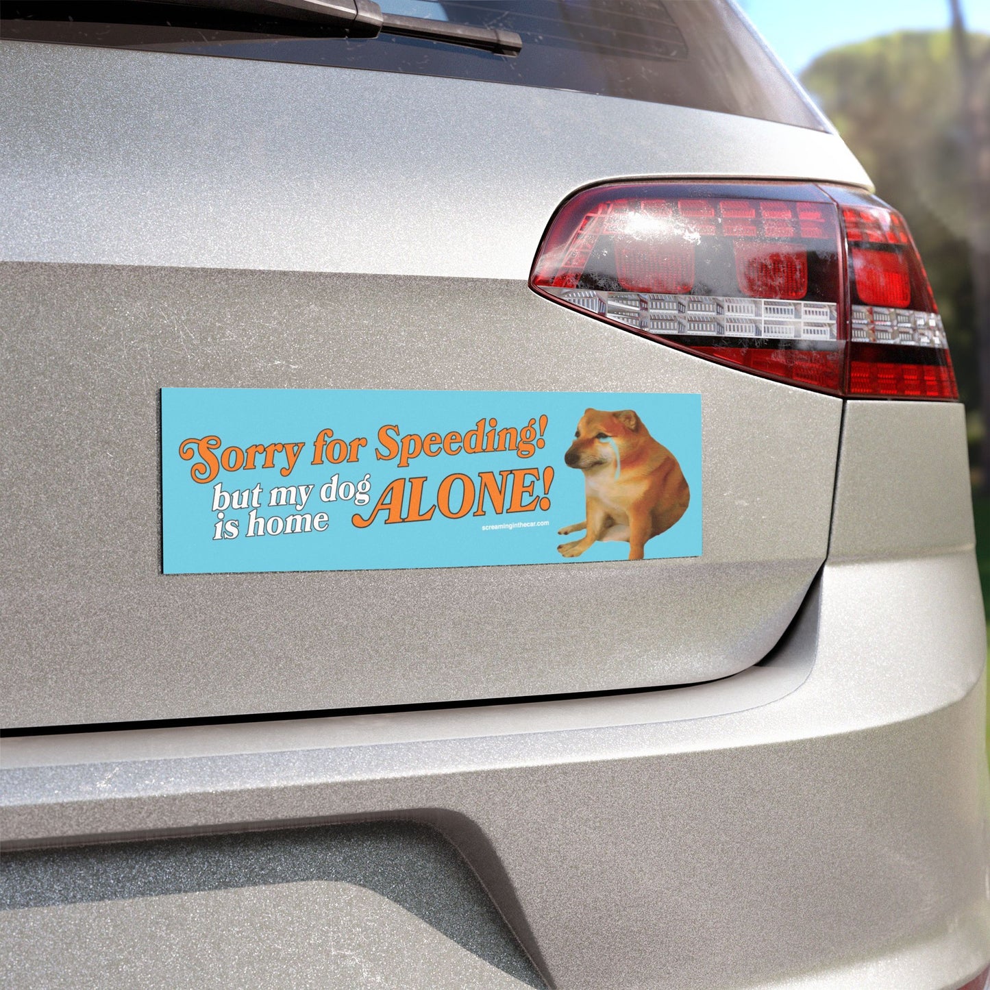 my dog is home alone bumper magnet