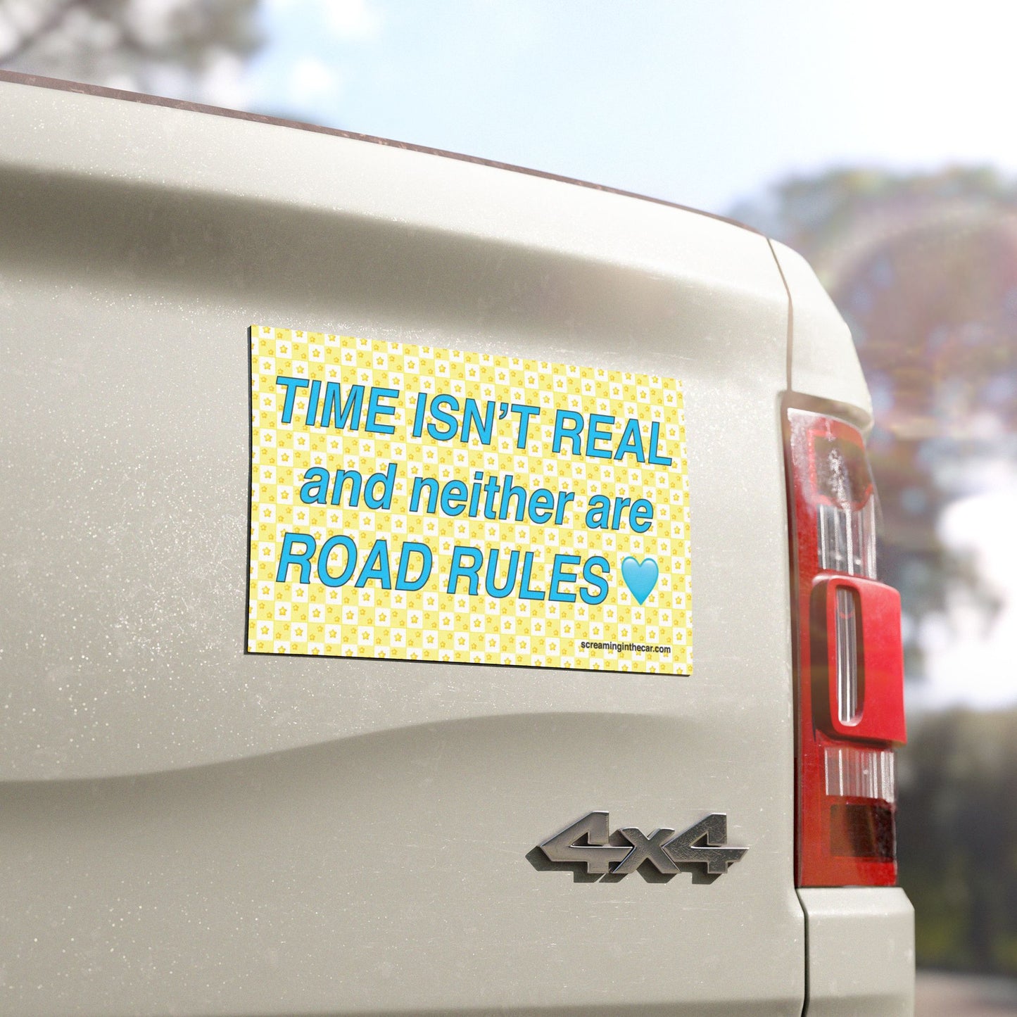 time isn't real bumper magnet