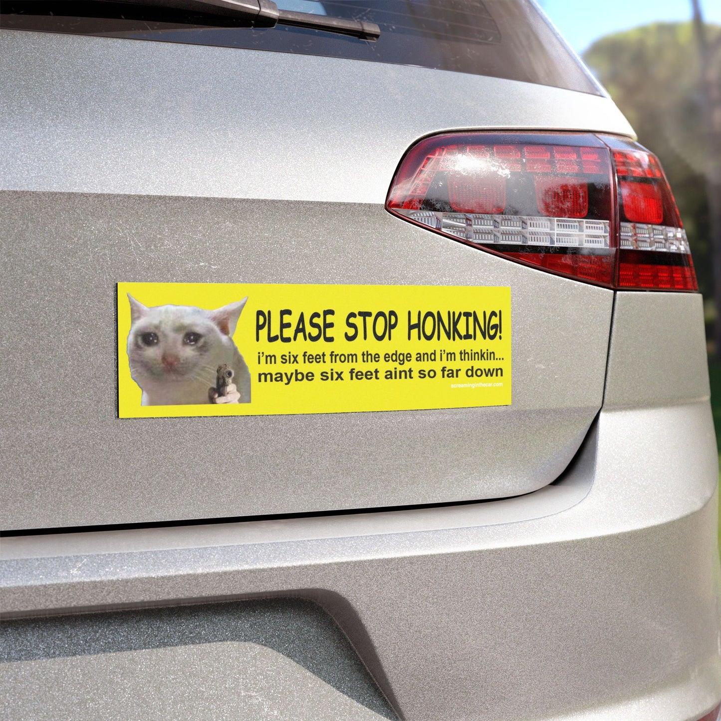 six feet from the edge bumper magnet