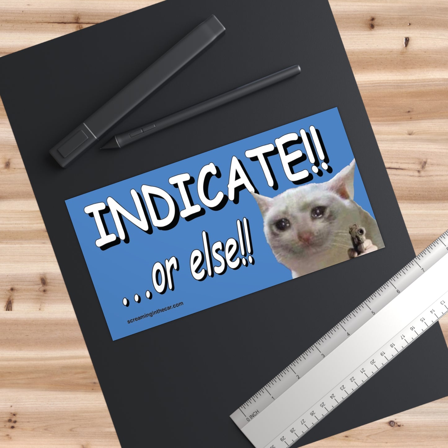 INDICATE!!! bumper sticker