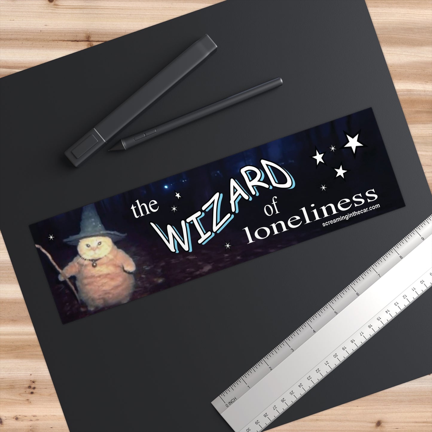 wizard of loneliness bumper sticker