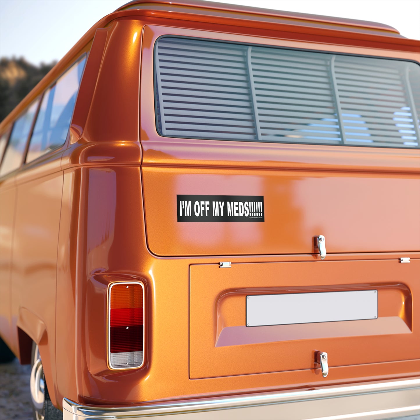 i'm off my meds!!! bumper sticker