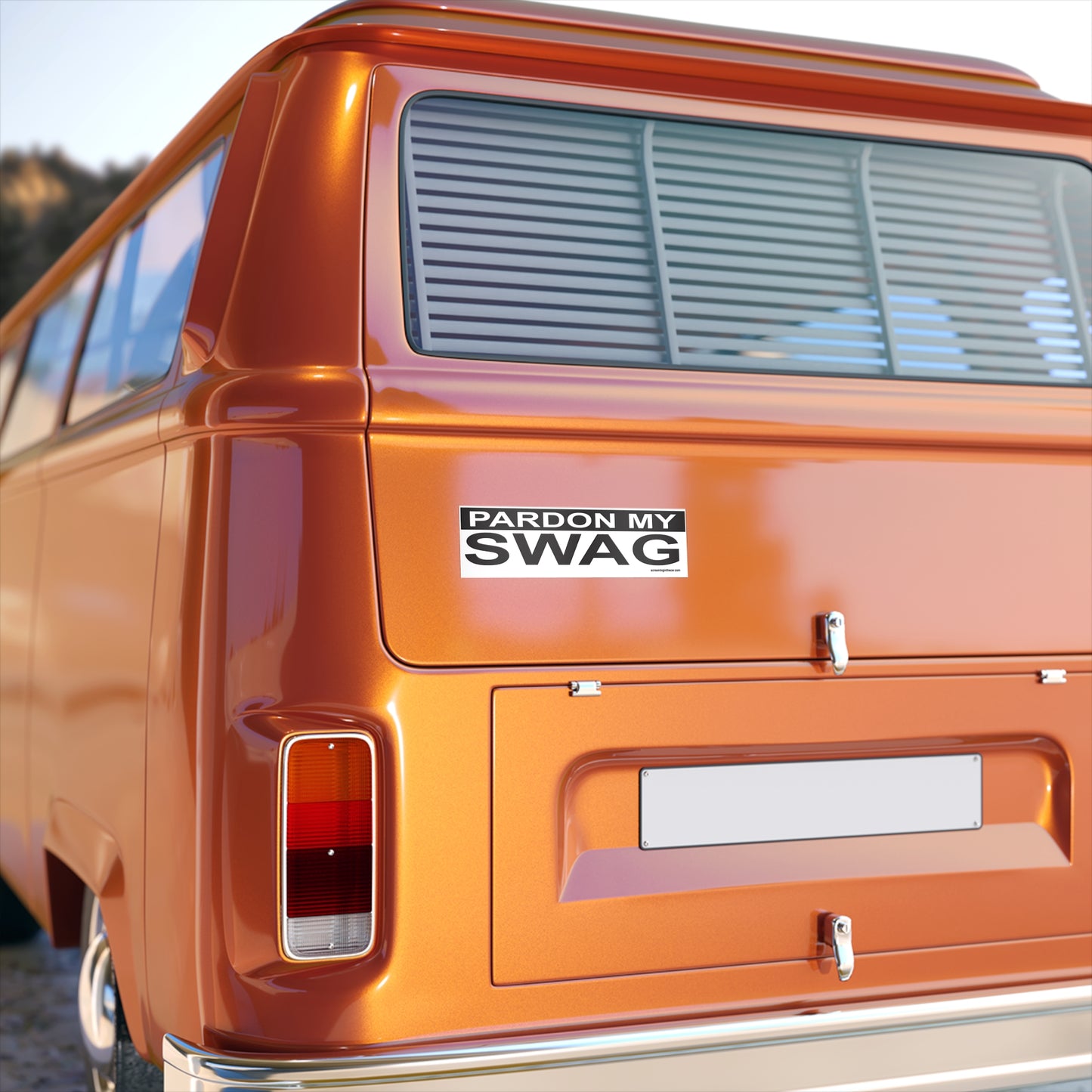 pardon my swag bumper sticker