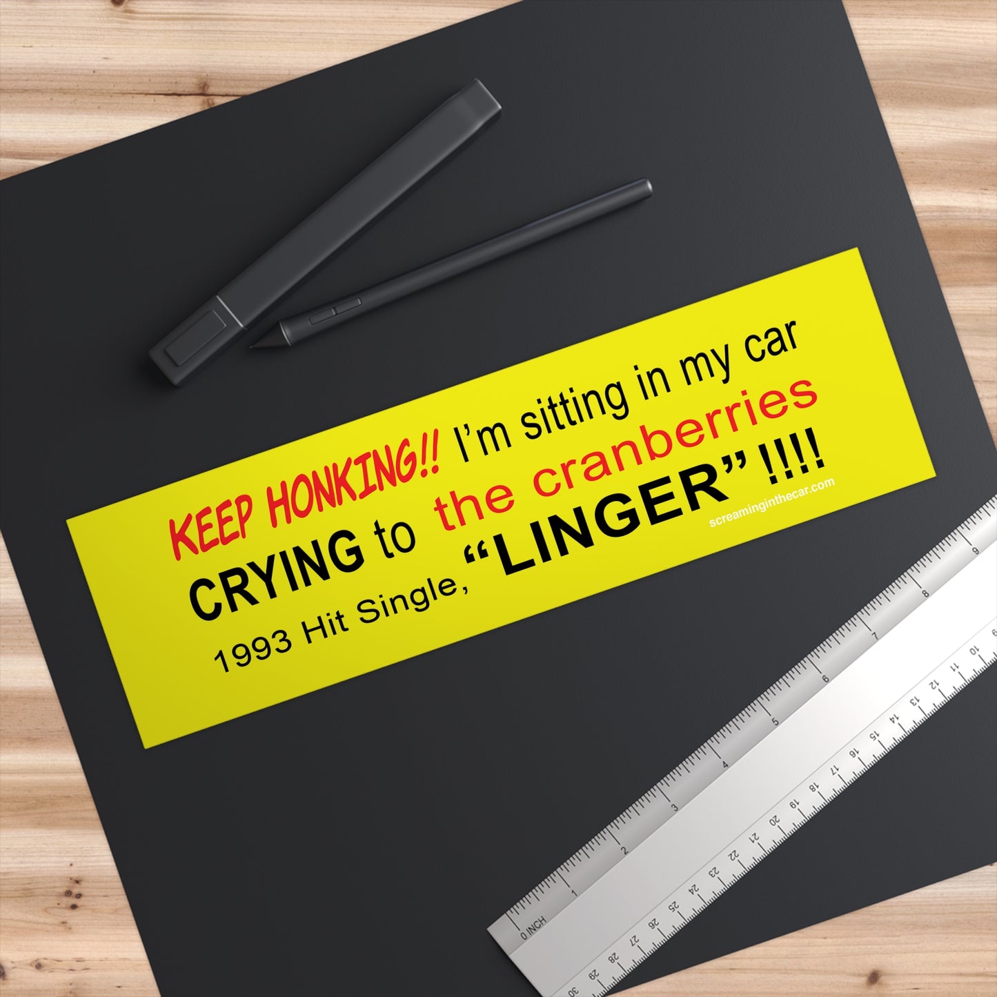 Linger Bumper Sticker