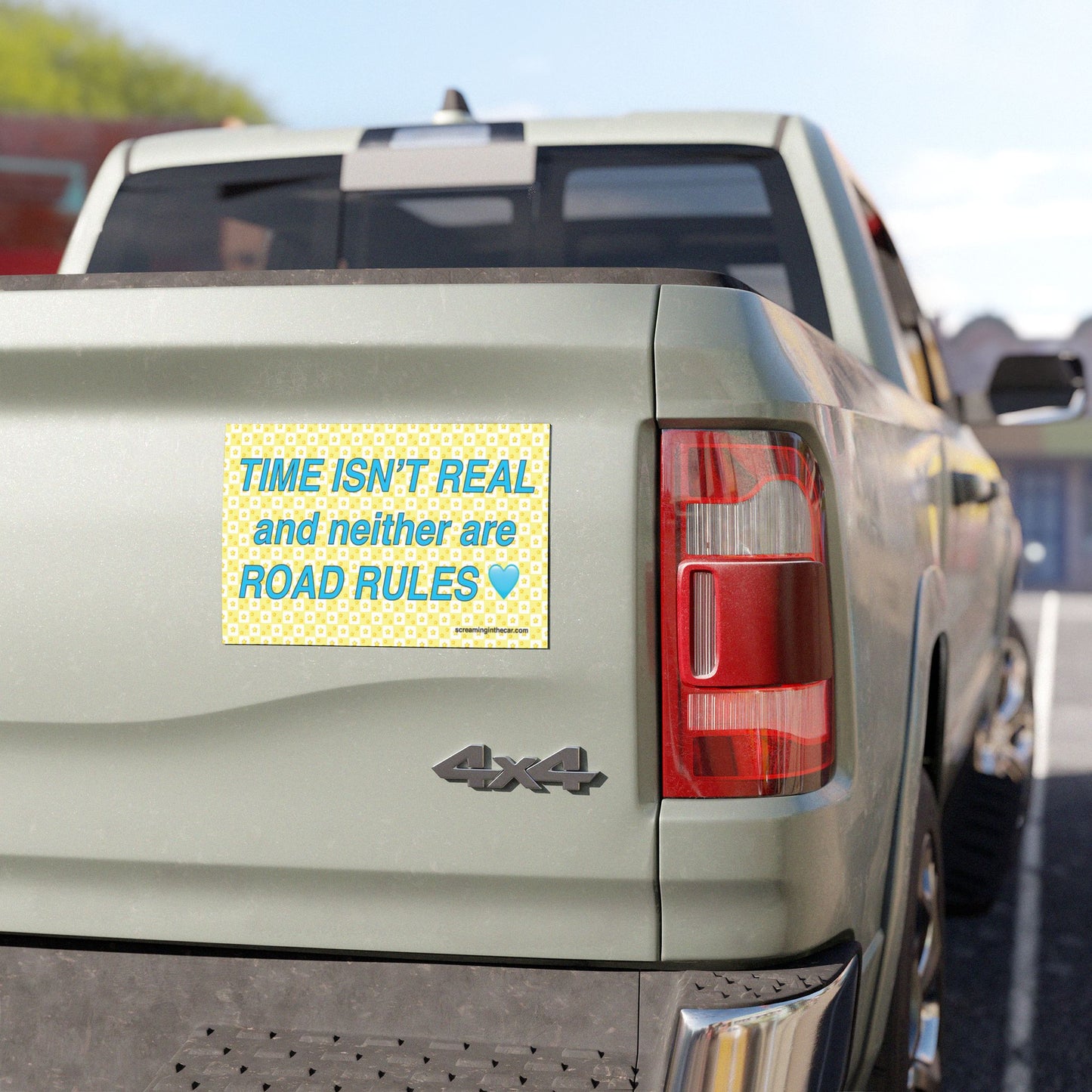 time isn't real bumper magnet