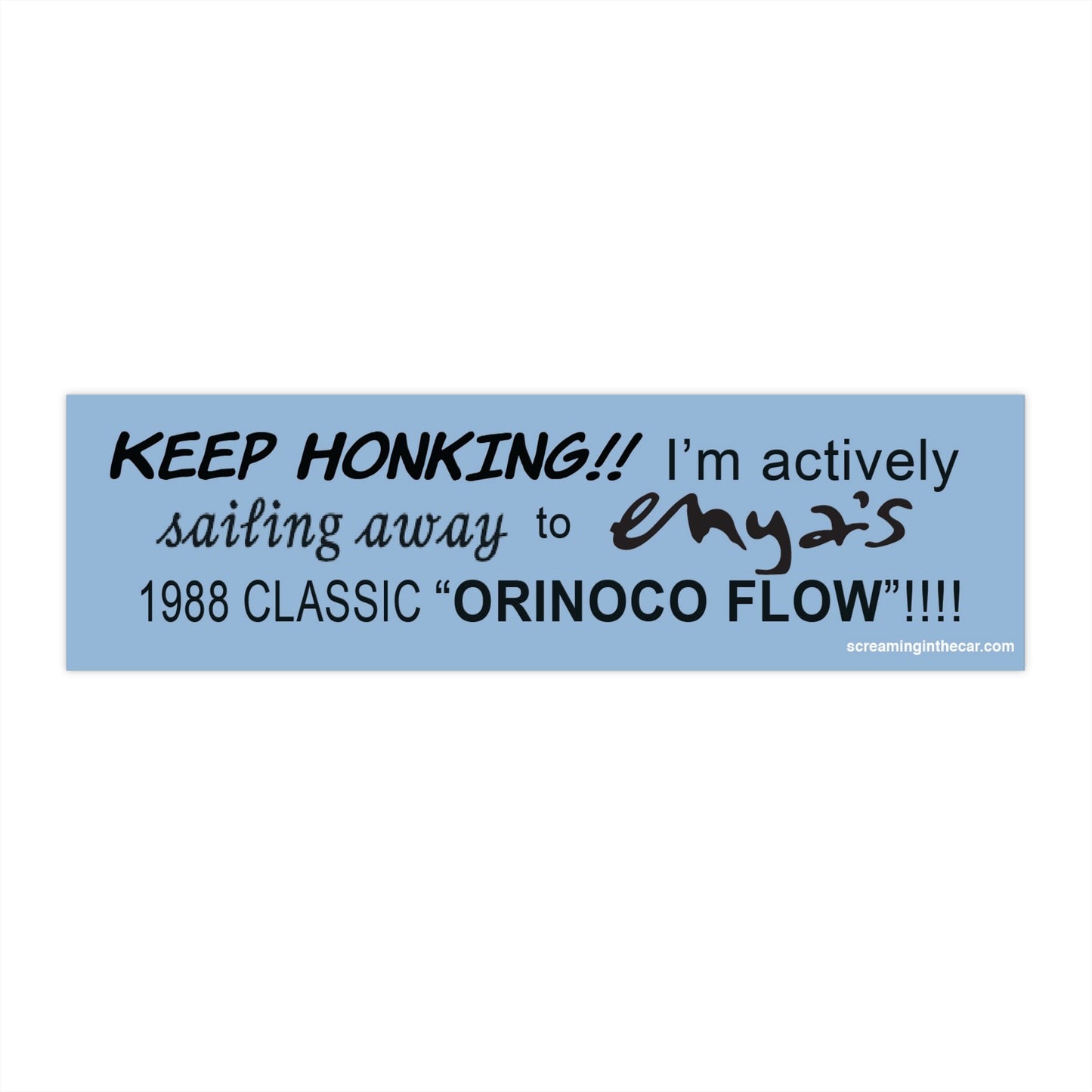 sailing away 2 enya bumper sticker