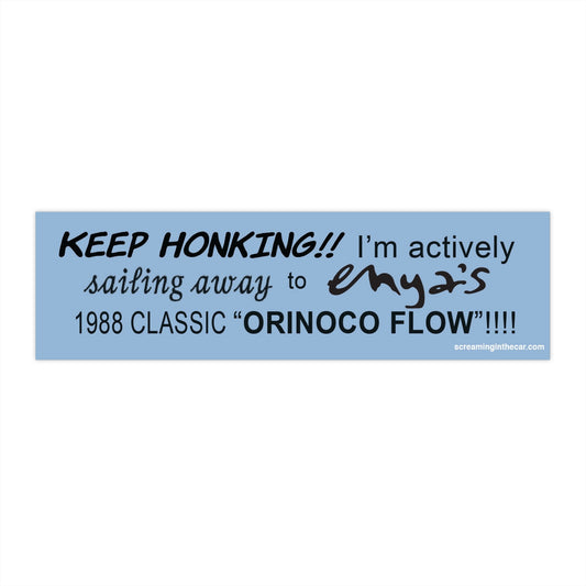 sailing away 2 enya bumper sticker