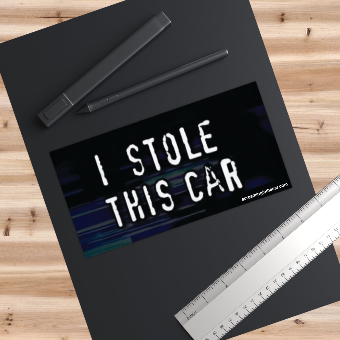 i stole this car bumper sticker