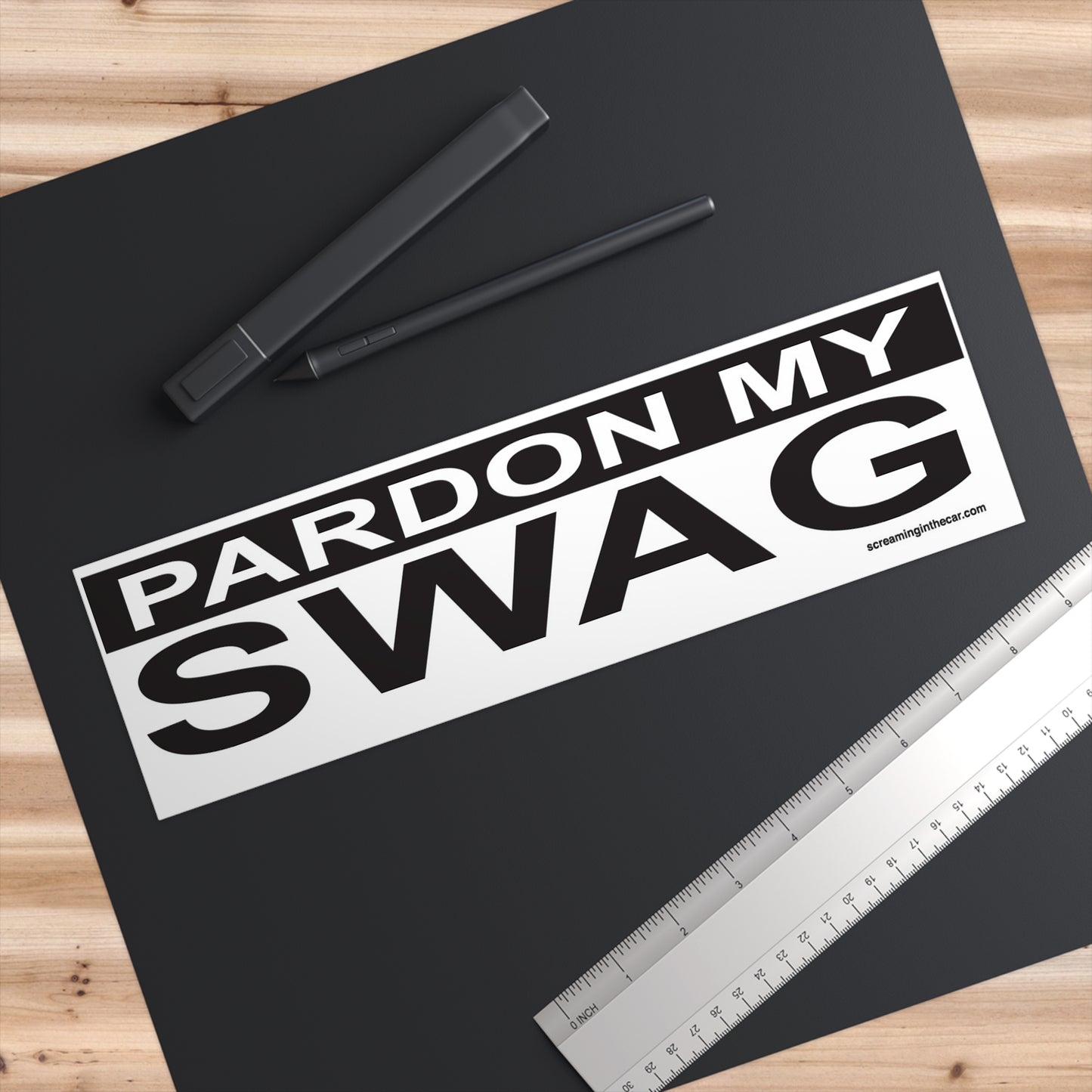 pardon my swag bumper sticker