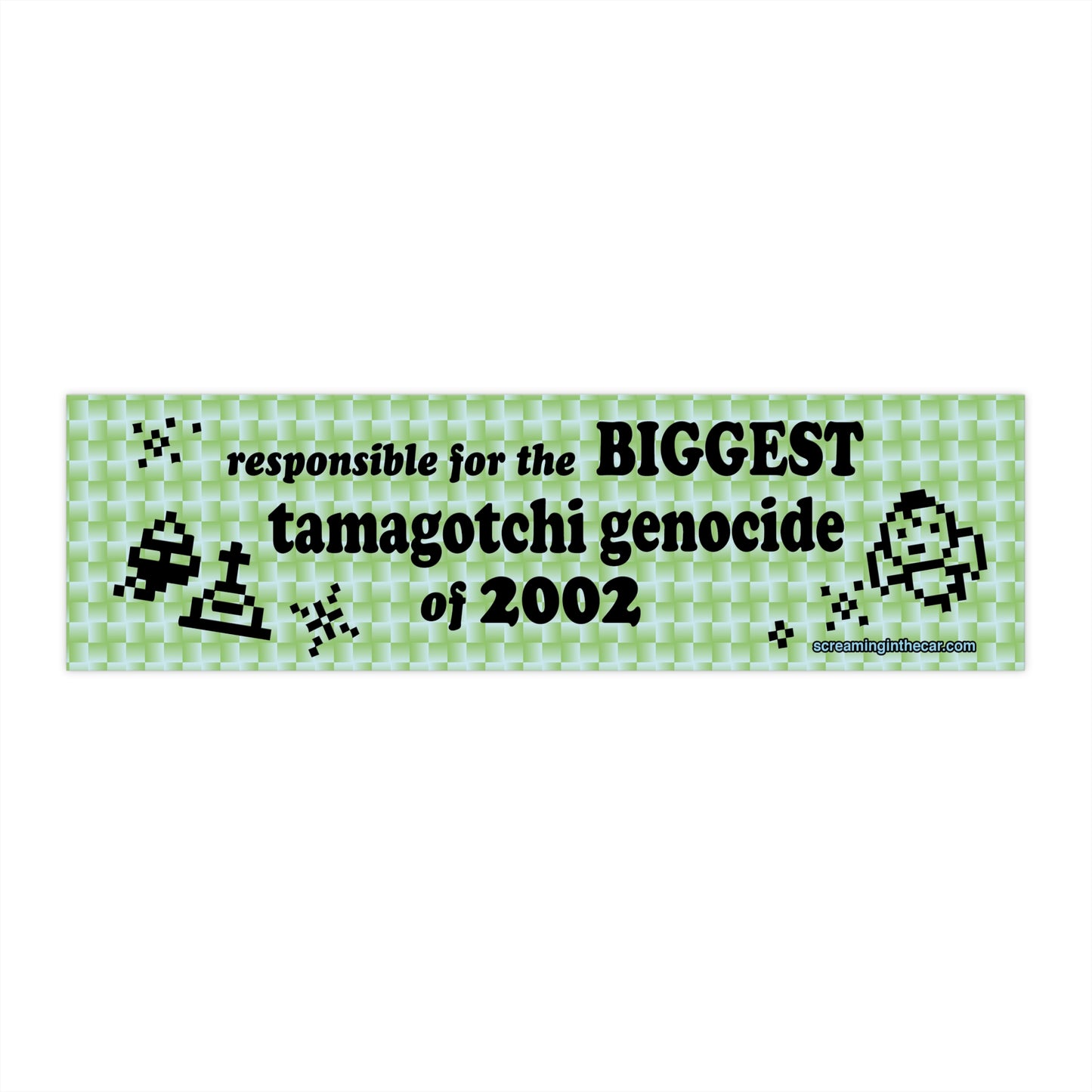 Tamagotchi Genocide Bumper Sticker