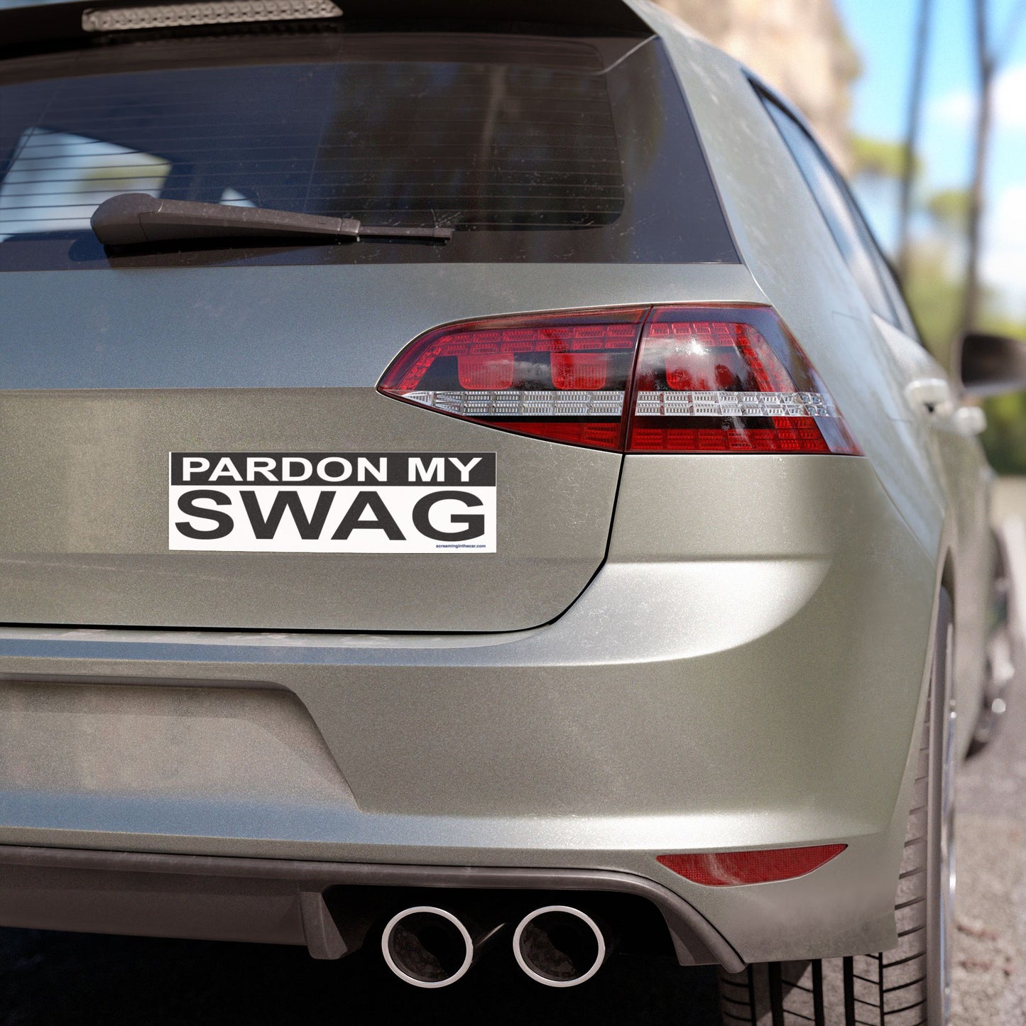 pardon my swag bumper magnet