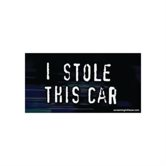 i stole this car bumper sticker