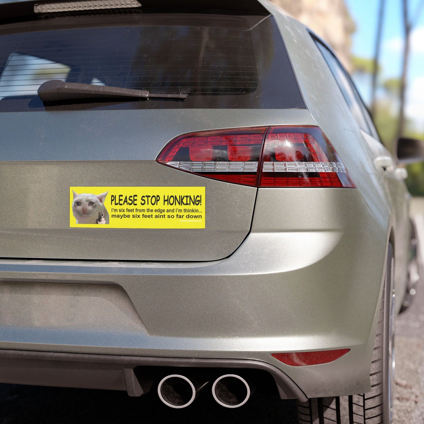 six feet from the edge bumper magnet