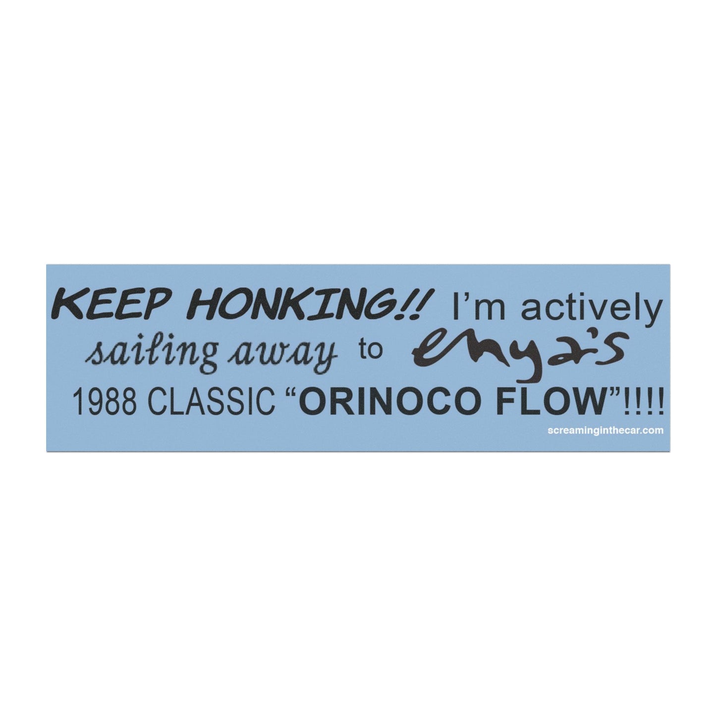sailing away 2 enya bumper magnet