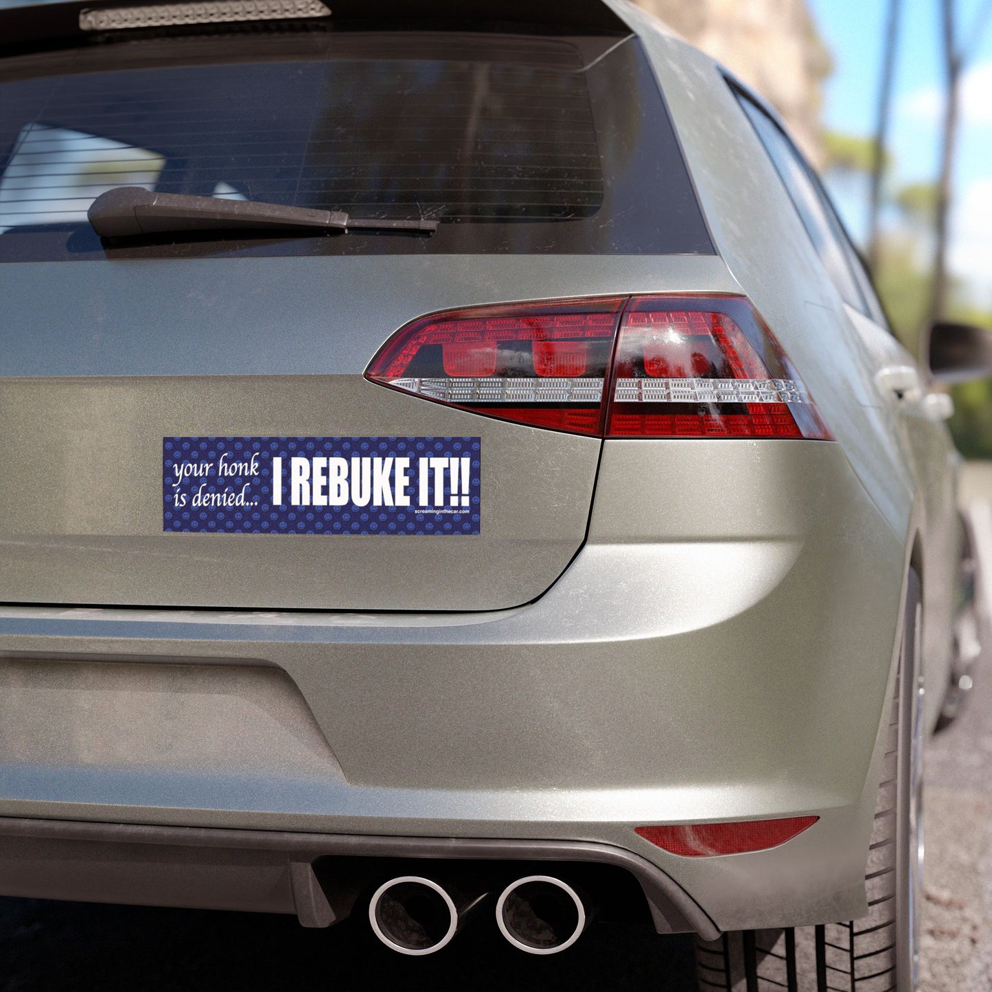 i rebuke it car bumper magnet