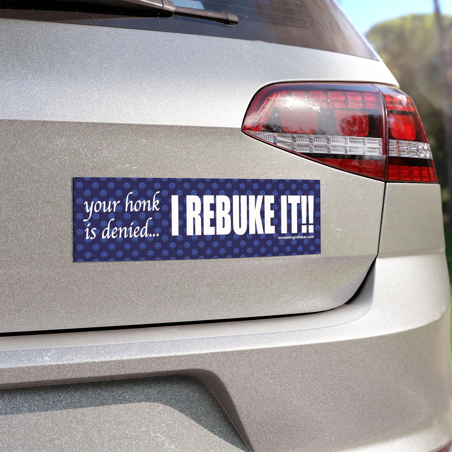 i rebuke it car bumper magnet